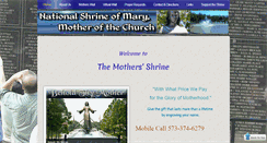 Desktop Screenshot of mothersshrine.com