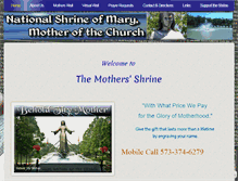 Tablet Screenshot of mothersshrine.com
